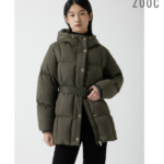 ZOOC 주크 스냅 포인트 후드 구스다운 크롭패딩 BR_V254PSG948 겨울 코디에 포인트 주고 싶다면 상품 이미지 2