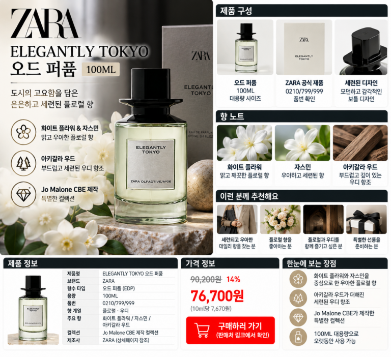 자라 ZARA 향수 추천, 가격 보고 향까지 욕심난다면?