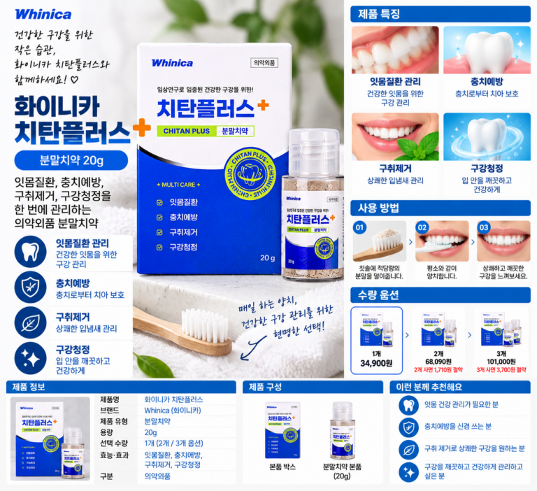 화이니카 치탄플러스 잇몸 후기, 효능이 궁금한데 가격만큼 만족할까?
