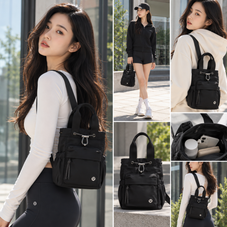 룰루레몬 토트백 미니 블랙, 작은 가방도 스타일은 확실하게