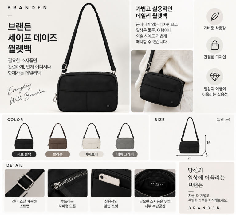 브랜든 세이프 데이즈 월렛백 비교해보니 어떤 스타일이 여행할 때 더 잘 맞을까
