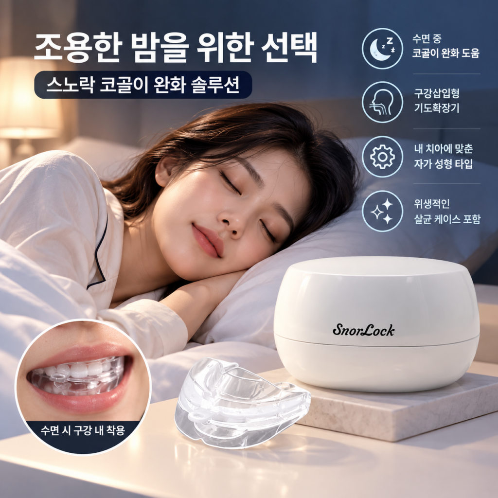 스노락 코골이 효과 정말 있을까? 사용법부터 실제 후기까지 알아봤어요 제품 이미지