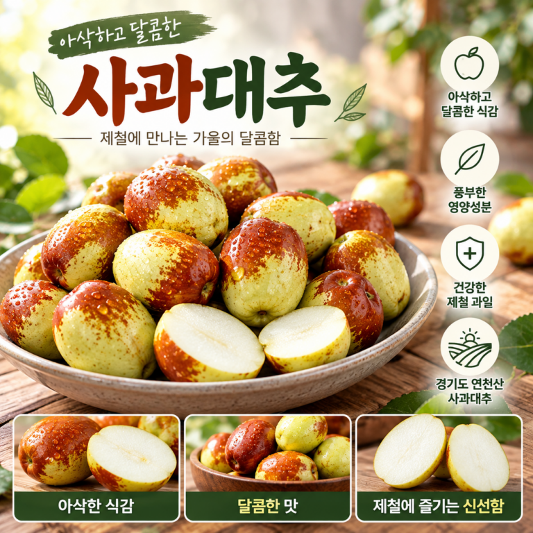 사과대추 효능 궁금하다면 칼로리는 얼마나 될까? 종류까지 함께 알아봤어요
