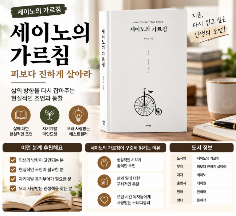 세이노의 가르침 책 저자 명언 줄거리 내용요약 왜 이렇게 오래 읽힐까?
