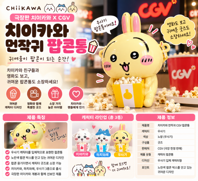먼작귀 팝콘통 가격 구매방법 팝콘통 하나가 왜 이렇게 화제일까?